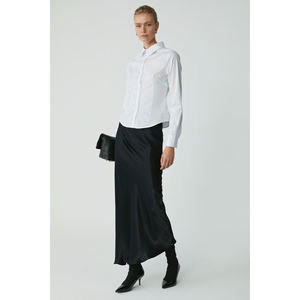 ETHIQUET Modest Evangeline Women's <b>Slim</b> <b>Fit</b> <b>Slim</b> Cut Lycra Pocketless Long Sleeve Poplin <b>Shirt</b> - Product Image 5