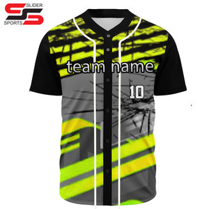 Logotipo personalizado nombre al por mayor Vintage raya sublimación juventud personalizada béisbol Softball desgaste camisetas de béisbol - Product Image 6