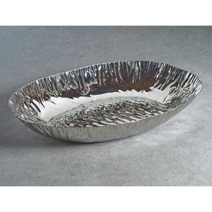 Metal Tray With Designer Frame for Tabletop Centerpieces Mirror Finishing round Metal Tray Platter Christmas Decor - Product Image 3