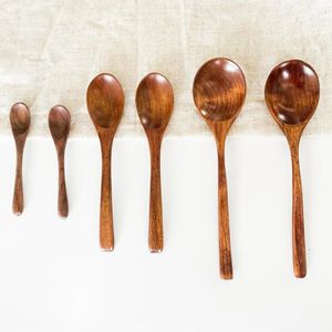 ช้อนไม้ธรรมชาติที่ทำจากไม้ระดับพรีเมียมเหมาะสำหรับการรับประทานอาหารและห้องครัวทุกวัน - Product Image 5