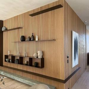 Kiln Dried Solid Red Oak Wall <b>Planks</b> Natural <b>Wood</b> Siding Premium White Oak Timber for Modern Interior Design Wall Decoration - Product Image 5