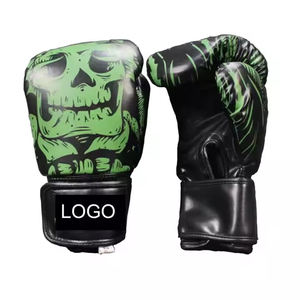Guantes de boxeo profesionales de 8oz y 14oz al por mayor, hechos a medida con cuero de vaca original, diseño de PVC para adultos, lucha MMA - Product Image 6