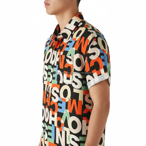 Camisa de Playa de Verano con Cuello Cubano, Estilo Hawaiano, Transpirable y Ligera para Hombre, con Botones, Diseño Personalizado ODM con Logotipo - Product Image 5
