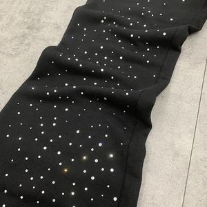 Nuevos pantalones de chándal XL para hombre 100% algodón Casual French Terry Hip Hop estilo con diamantes de imitación lavados toda la pierna ancha lona pesada - Product Image 3