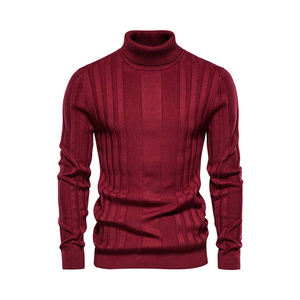 Suéter de Hombre, Personalizable, Tejido de Punto, Cuello Alto, Forrado, Sudaderas con Capucha, Ajuste Entallado, Suéteres de Punto, Ropa Casual - Product Image 2