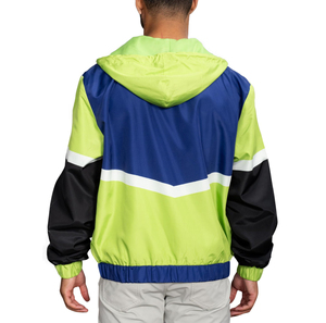 Service OEM ODM Veste coupe-vent à capuche pour homme Vestes de pluie Logo personnalisé Veste coupe-vent pour homme Veste de pluie d'extérieur pour homme - Product Image 2