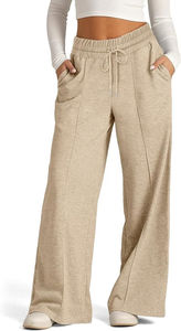 Pantalones de chándal informales personalizados de invierno para mujer, pantalones de chándal de algodón de gran tamaño para mujer, pantalones de jogging para mujer, pantalones de Color sólido - Product Image 6