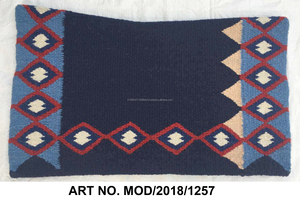 แผ่นรองอานม้าแบบตะวันตกแผ่นหนังแกะอินเดียบุผ้าฝ้ายผสมโพลีคอตตอนสำหรับขี่ม้า - Product Image 4