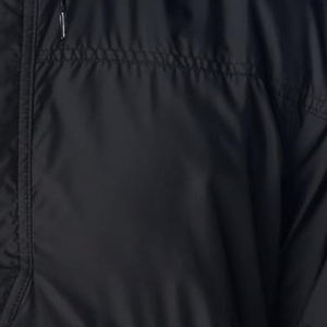 2025 New Arrival Men's <b>Windbreaker</b> Jacket With Removable Hood Breathable Fabric Solid <b>Black</b> Color Zippers Style Rain Jacket - Product Image 3