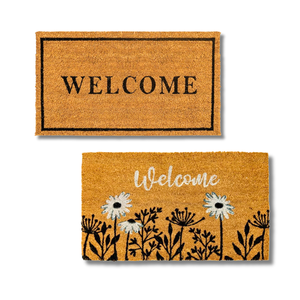 Vietnam Handmade Coir Indoor Entry <b>Mat</b> Coconut Coir <b>WELCOME</b> <b>MATS</b> RUGS with PVC Multipurpose Use for Doorway, Kitchen - Product Image 1