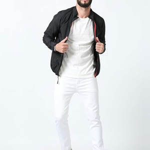 Best Material <b>Men</b> Satin <b>Jackets</b> Front Logo <b>Waterproof</b> Breathable Casual Smart Winter <b>Jackets</b> - Product Image 6