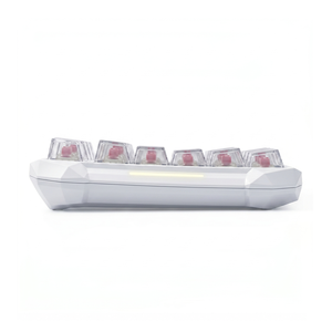 Teclado para juegos Flux 87 blanco con cable, TKL de 87 teclas, efecto Hall, magnético, montaje Gasket, 8000Hz Rapid Trigger, SOCD, Web Driver - Product Image 1