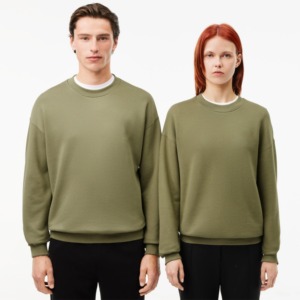 Sweat-shirt à col rond surdimensionné en tricot côtelé d'hiver avec logo personnalisé OEM ODM, broderie 3D, design frontal délavé à l'acide, pour femmes - Product Image 2