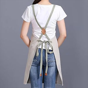 Tablier de barbecue de restaurant de cuisine unisexe de couleur personnalisée Tablier en toile de coiffeur en jean pour salon - Product Image 5