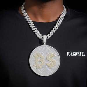 จี้วงกลมโมอิสซาไนต์ทอง 14K แบบปรับแต่งได้ ดีไซน์โดดเด่น พร้อมความเงางามและความประกายสูง สำหรับเครื่องประดับส่วนตัว - Product Image 5