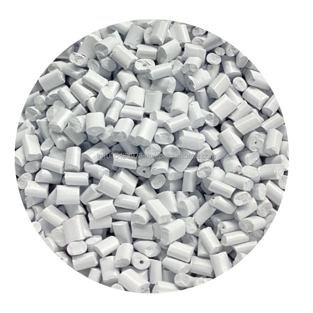Penjualan pabrik 55% TiO2 putih Masterbatch dengan dispersi unggul gloss & peningkatan kehalusan untuk resin pembawa PE