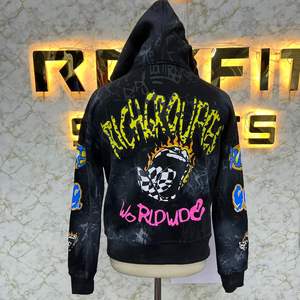 Sudadera con capucha con cremallera más demandada de alta calidad con etiqueta personalizada bordado directo hecho en fábrica sudaderas con capucha a precio barato sudaderas con capucha para hombres - Product Image 4