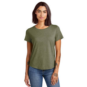 เสื้อยืดคอกลมผ้าฝ้ายพีมา 100% สำหรับผู้หญิง - Product Image 1