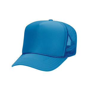 Casquette de camionneur en mousse bleue et blanche, personnalisée, en gros, fabricant en usine, ODM, pour événements promotionnels, sports - Product Image 2