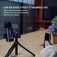 Layar Monitor Selfie Vlog Mini Monitor Selfie koneksi nirkabel untuk MagSafe untuk iPhone Android aksesori ponsel kompatibel
