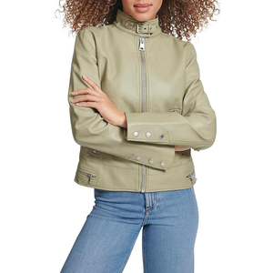 New Arrival Solid Color Casual Wear Women <b>Sheep</b> <b>Skin</b> <b>Jacket</b> Streetwear Fashion Comfortable Wholesale Customized High Cotton - Product Image 4