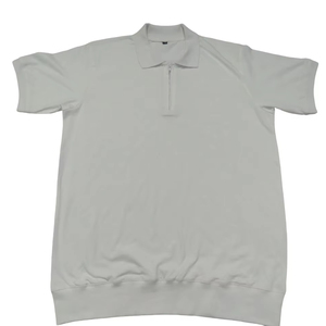 Camiseta Polo Casual de Verano de Algodón con Cuello Camisero para Hombre, Camisetas Polo de Alta Calidad con Cierre de Cremallera de un Cuarto para Hombre - Product Image 1