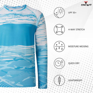 Ropa de pesca de protección solar Camisas de pesca de secado rápido al aire libre Jersey Camisas de pesca de manga larga de verano para la venta - Product Image 4