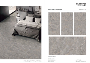 600X1200กระเบื้องปูพื้นเซรามิกหินอ่อนสีเบจขนาดใหญ่กระเบื้องผนังพอร์ซเลนพื้นมันวาว - Product Image 5