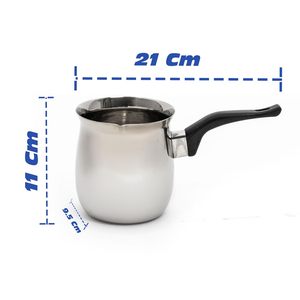 Chauffe-lait/café/thé en acier inoxydable de 650 ml avec poignée en bakélite pour réchauffer le café lors de fêtes, exportations d'artisanat en acier - Product Image 4
