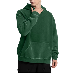 Sweat à capuche respirant lavé à l'acide pour femme respirant 100% coton Streetwear bas prix Vintage surdimensionné sweat à capuche lavé à l'acide - Product Image 6