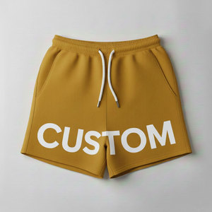 Pantalones Cortos Deportivos Casuales Personalizados para Hombre con Logotipo, Tela Elástica con Botones, Transpirables y Cómodos para Entrenamiento y Ejercicio - Product Image 1