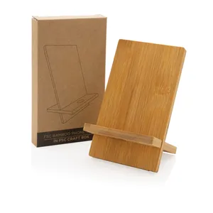 Supporto per Smartphone in Bambù Sostenibile, Portaoggetti da Scrivania in Materiale Ecologico - Product Image 4