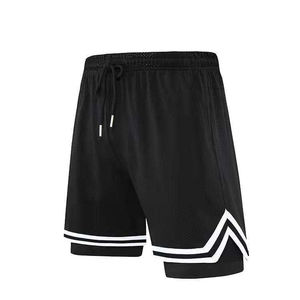 Shorts pour hommes actifs et décontractés en gros avec poches zippées réfléchissantes 100% coton nylon extensible Vente chaude Shorts de sport - Product Image 1