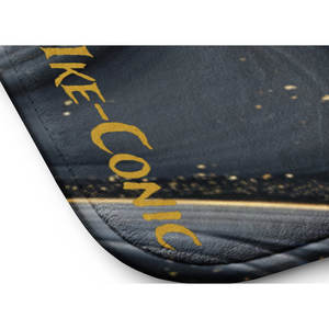 Tapis de bain de luxe IKE-Conic, design cascade à veines dorées, imperméable, absorbant, antidérapant, mousse à mémoire de forme, chenille polyester, 2 ans - Product Image 6