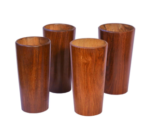 Verre à bière en bois d'artisanat de conception de luxe prix bon marché verre artisanal naturel poli personnalisé de haute finition - Product Image 2