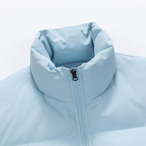 Veste d'hiver de couleur unie grande taille pour hommes, nouveau col montant épais en duvet pour les sports de plein air - Product Image 5