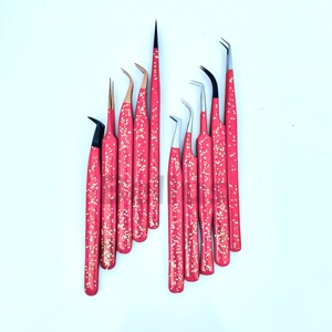 Glide Nano Grip Lash Pinzas de puntas múltiples Pinzas de acero Premium para artistas de pestañas con opción de logotipo personalizado y precio de fábrica - Product Image 6