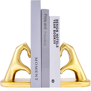 ที่คั่นหนังสือชายและหญิงที่เป็นโลหะแข็งหรือที่ใส่หนังสือไม้สำหรับองค์กรชั้นวางของที่มีความปลอดภัย - Product Image 3