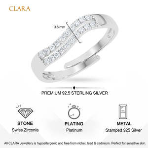Anillos de Plata de Ley 925 de Primera Calidad para Mujer, Chapados en Rodio con Diamantes o Circonitas, Diseño Numérico, Joyería para Hombre - Product Image 5