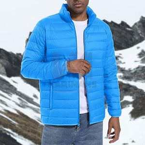OEM Mens Quilted Bubble Jacket Lightweight Insulated Puffer <b>Coat</b> with 4 Practical Pockets Water Resistant Windproof Travel - Product Image 6