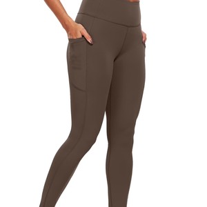 Alta calidad OEM mujeres belleza sin costuras espalda alta cintura Levantamiento de cadera secado rápido correr gimnasio Yoga Fitness Leggings - Product Image 5