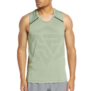 Camisetas sin mangas de fitness de talla grande para hombre personalizadas al por mayor equipo de entrenamiento de gimnasio transpirable de calidad superior tejido de calidad superior - Product Image 1