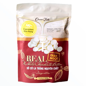 Chocolate OEM/ODM de alta calidad a granel, venta al por mayor, Chocolate blanco sólido HALAL 40%, botón de cacao, embalaje personalizado, panadería de alimentos - Product Image 1
