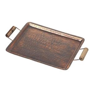 Bandeja de servicio de metal de diseño personalizado, plato hecho a mano de calidad superior, bandeja de servicio de metal de lujo al por mayor con estilo clásico - Product Image 1