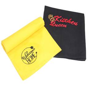 Serviette de cuisine à broderie OEM 100% de haute qualité Serviette de cuisine en coton super absorbant écologique - Product Image 6