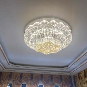 Lustre de plafond JUNJUE Top Pick Mall, éclairage décoratif personnalisé pour salle de banquet, salle de <span class=keywords><strong>réunion</strong></span>, hall d'hôtel - Product Image 1