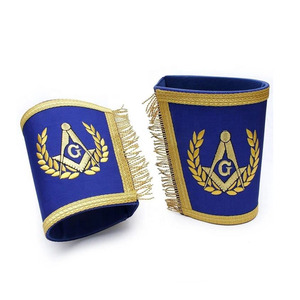 95th องศาลายเมมฟิสเรียร้อยแบบฝรั่งเศสกำไลข้อมือผ้ากำมะหยี่สีแดงทองปักเครื่องราชกกุธภัณฑ์ขายดี - Product Image 2