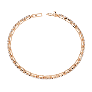 Bracelet tennis en or blanc unisexe 14K à la mode avec diamants naturels bijoux de mariage délicats pour femmes et hommes - Product Image 5