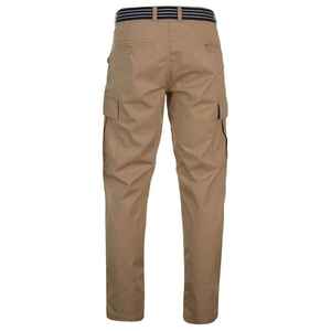 Jean cargo pour homme coupe décontractée pantalon en denim de style cargo avec plusieurs poches utilitaires tenue décontracté hip hop look streetwear tendance - Product Image 2