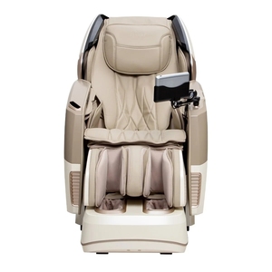 Fauteuil de massage 4D avec tablette tactile, fauteuil inclinable chauffant haut de gamme - Beige/Blanc - Product Image 6